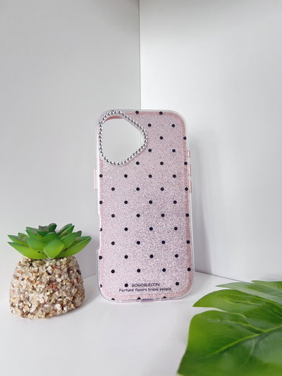 Dot case pink Iph 16🩷