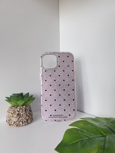 Dot case pink Iph 13🩷