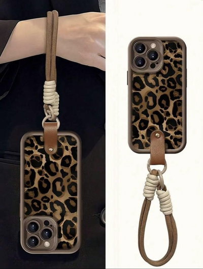 Case animal print Iph 14 PM🤎