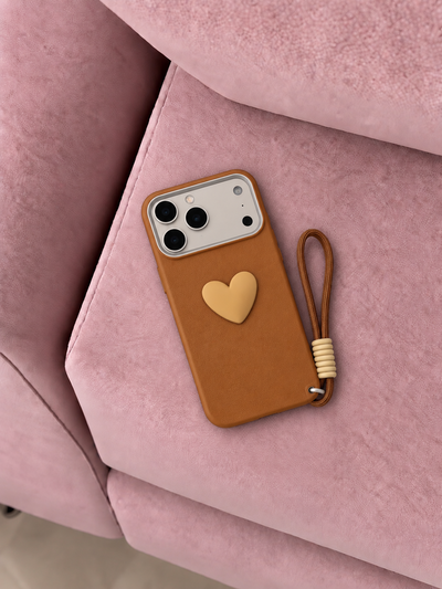 Case brown c/correa Iph 17 pro🤎