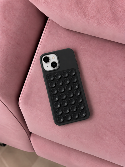 Funda con ventosa negra Iph 14🖤