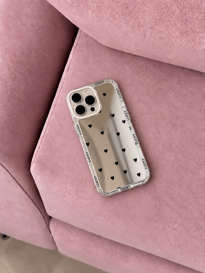 Case lucky espejada Iph 16PM🖤