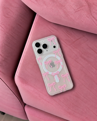 Case MagSafe moños Iph 17 pro🎀