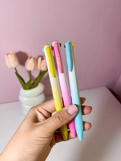 Lapicera multicolor Deli retractil trazo 0.7