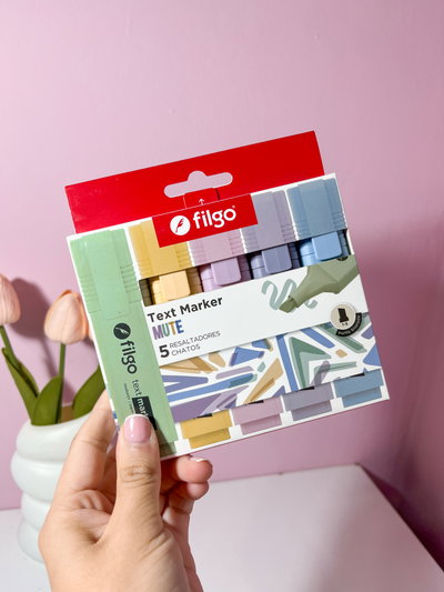 Resaltador Chato Filgo Mute x5