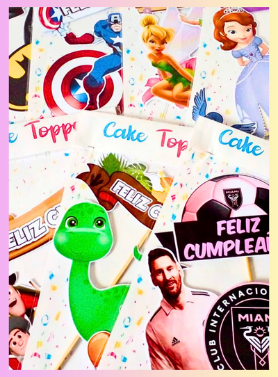 Cake Toppers + Envoltorio y Packaging