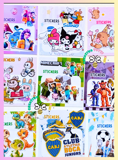 Mini Stickers + Tarjetitas