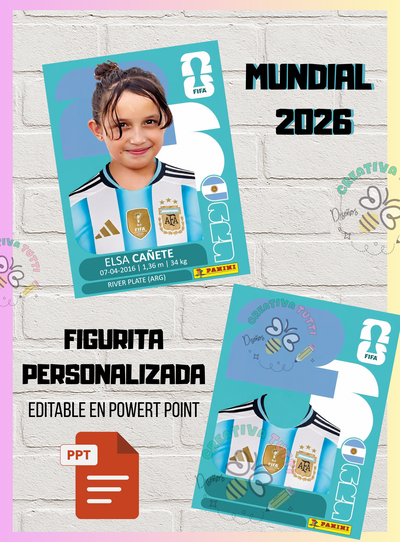 Figuritas Personalizadas Mundial