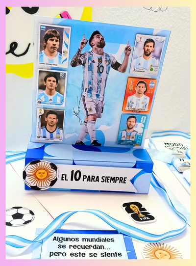 Porta Retrato Messi + Editable