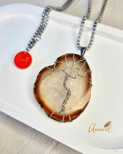 Collar Árbol de la Creación Cornalina