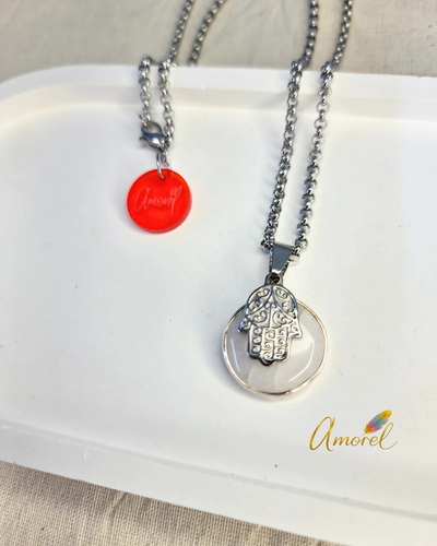 Collar Protectora del Portal Hamsa