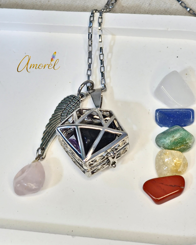 Collar Relicario 7 Chakras