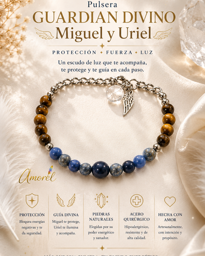 Pulsera Guardian Divino Miguel y Uriel 