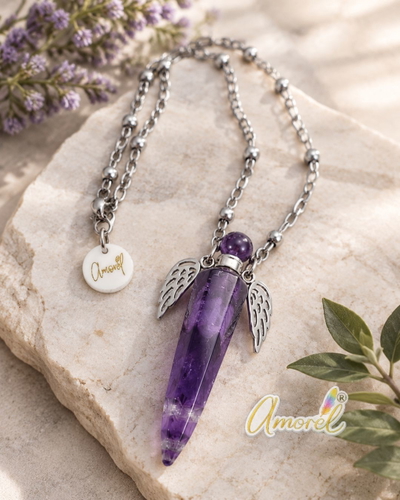 Collar Alquimia Violeta Espada