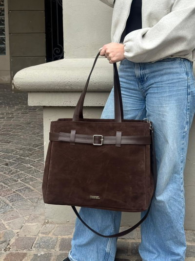 TOTE ANGÉLICA CHOCOLATE
