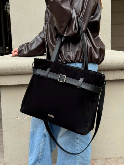 TOTE ANGÉLICA NEGRO
