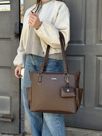 TOTE FEDERICA CHOCOLATE