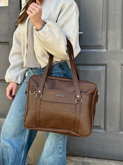 BOLSO THE OFFICE CHOCOLATE CLARO