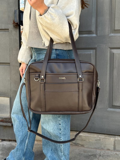 BOLSO THE OFFICE CHOCOLATE OSC.