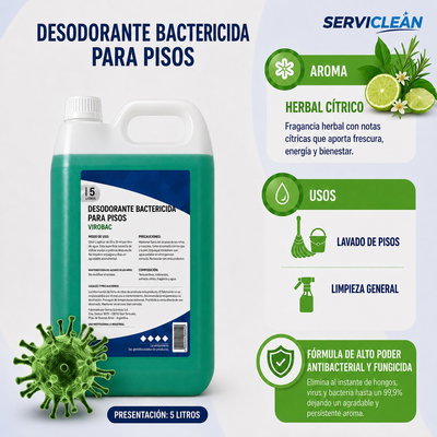 Desodorante Bactericida VIROBAC 5 Litros