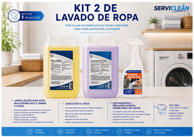 KIT 2 DE LAVADO DE ROPA 