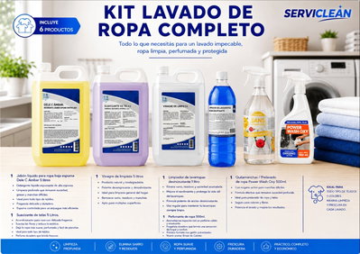 KIT COMPLETO DE LAVADO DE ROPA 