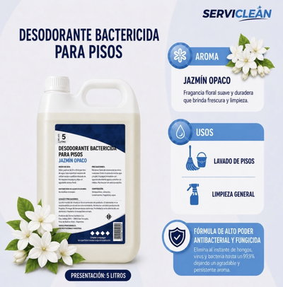 Desodorante bactericida JAZMÍN OPACO 5 litros 