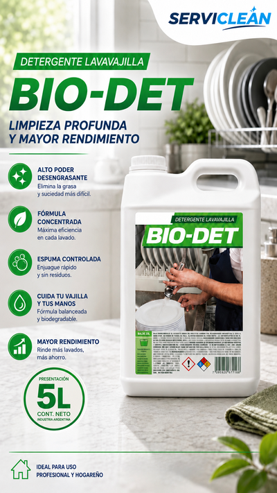 Detergente Lavavajilla BIO-DET