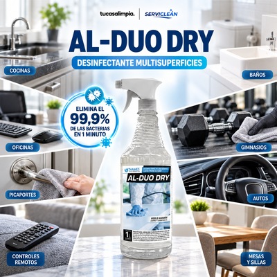 Limpiador Desinfectante Multisuperficies AL-DUO DRY