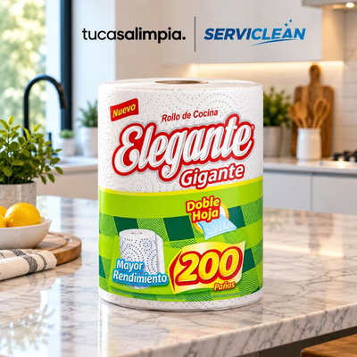 ROLLOS DE COCINA ELEGANTE PREMIUM 200 PAÑOS