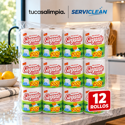 BOLSÓN ROLLO DE SERVILLETAS ELEGANTE 200 PAÑOS DH
