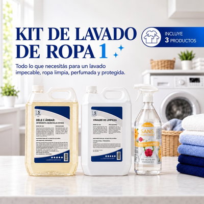 KIT LAVADO DE ROPA 1 