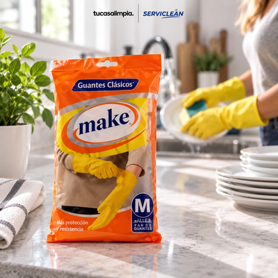 GUANTES DE LIMPIEZA MAKE TALLE M
