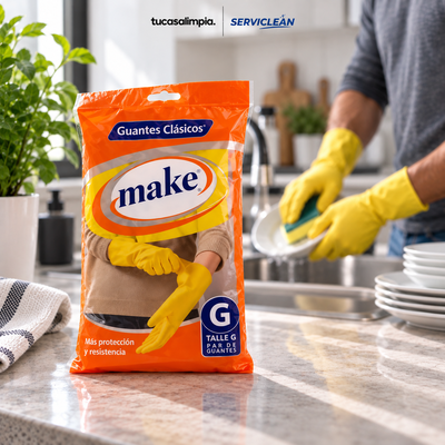GUANTES DE LIMPIEZA MAKE TALLE GRANDE