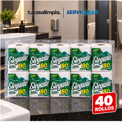 Bolsón Papel Higiénico ELEGANTE 4x80m SH