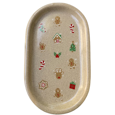 Bandeja Ovalada navideña