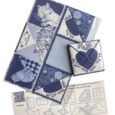 Carta Victoriana Gatitos - Impresa para armar