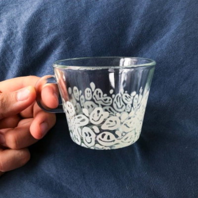 Tacita vidrio Smiley