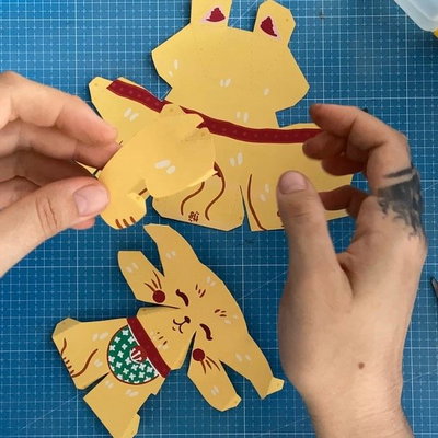 Maneki Neko - Paper Toy impreso para armar