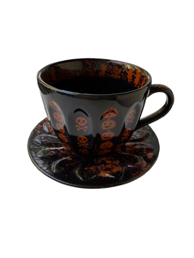 Set taza + platito HWN Yiya (varias frases)