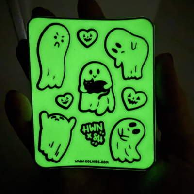 Stickers Boo (brillan en la oscuridad)