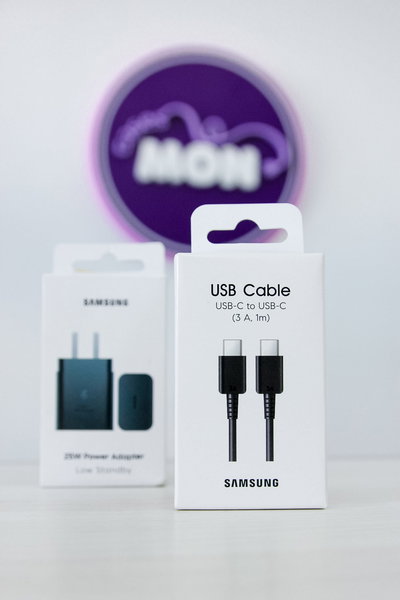 Combo Samsung Carga Rápida 25W + Cable USB-C