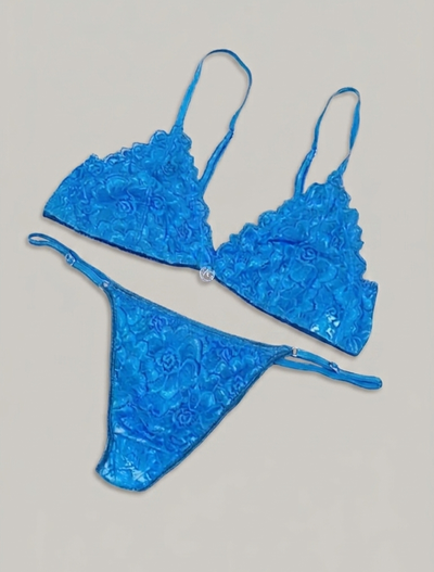 Conjunto Encaje Azul