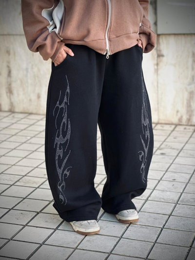 JOGGING BAGGY SHINY BLACK 