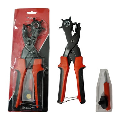 PINZA SACABOCADO DE ACERO CON REPUESTO Y DESTORNILLADOR