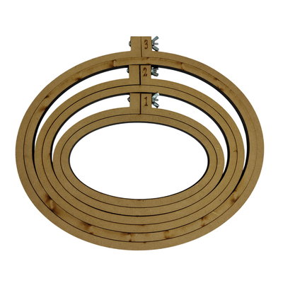 SET DE 3 BASTIDORES OVALADOS NÚMERO 1,2 Y 3