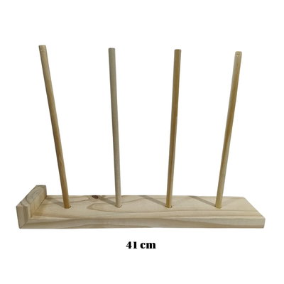 PORTA ROLLOS ALTAS DE CINTAS DE MADERA