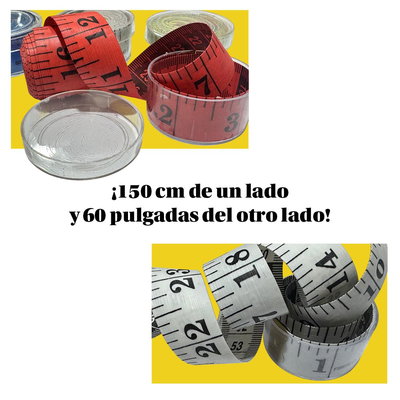 CENTIMETRO EN CAJITA INDIVIDUAL - CENTIMETROS Y PULGADAS