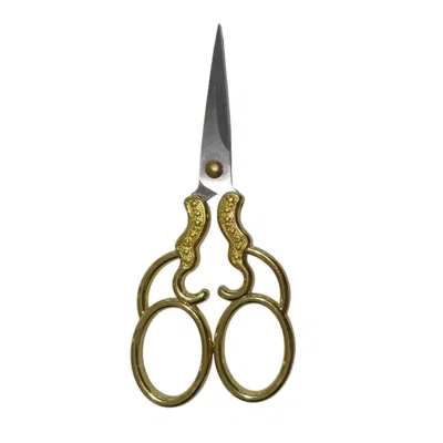 TIJERA MANGO DORADO DE 12.8 CM K43