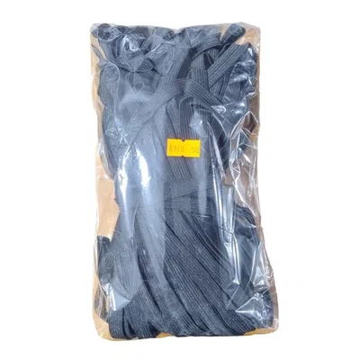 ELASTICO DE POLIESTER NEGRO 10 MM X 50 MTS